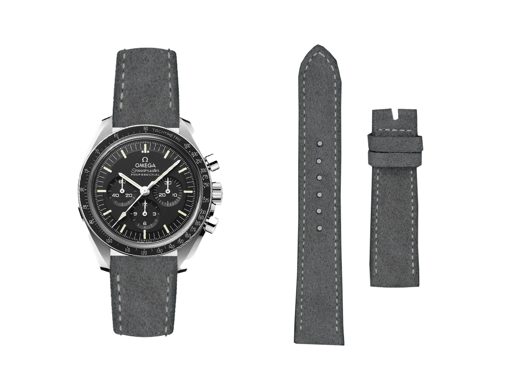 Liger Staps grey suede leather strap