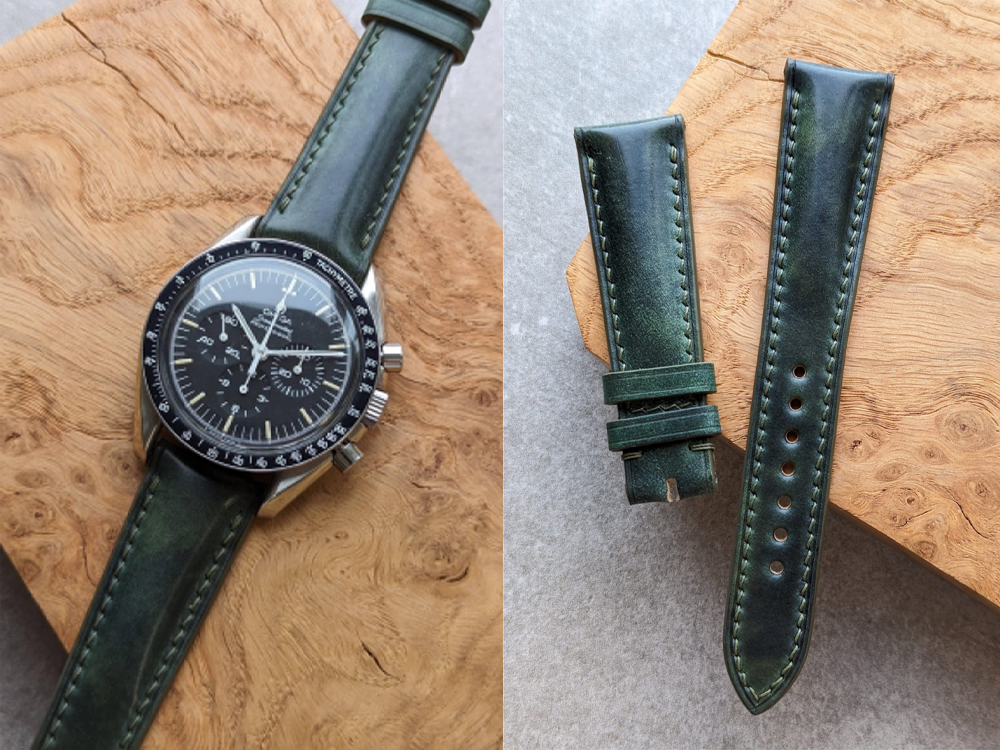 The Strap Tailor shell cordovan watch strap