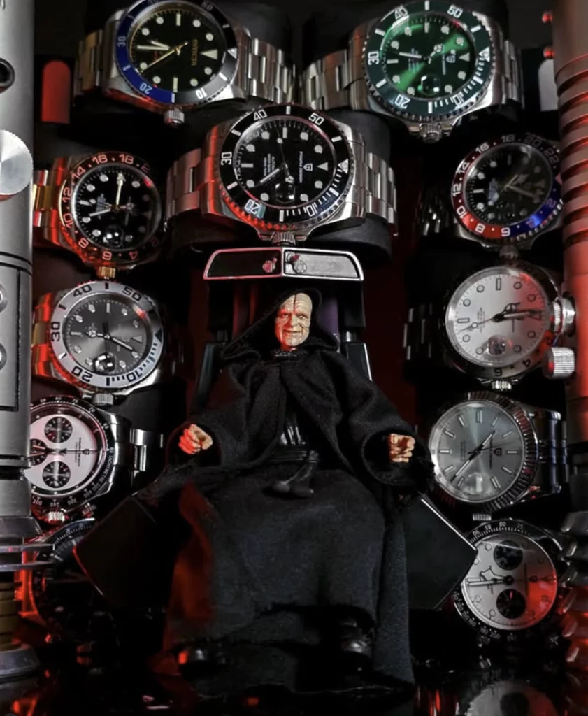 The Emperor with Steve's collection