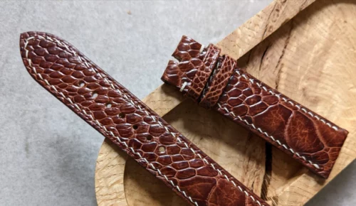 Leather watch strap cover